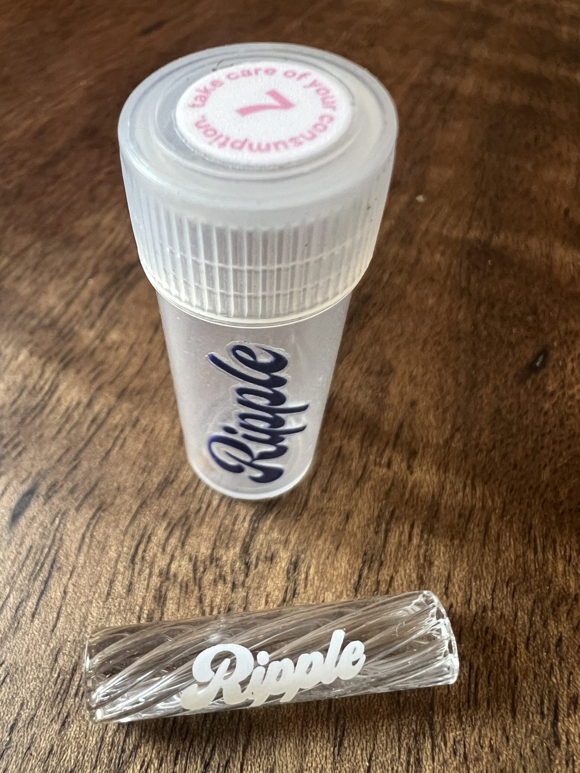Filtre en borosilicate Ripple 7mm clear
